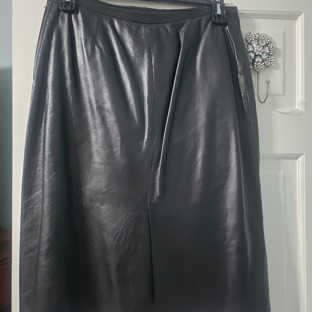 Black Leather Skirt